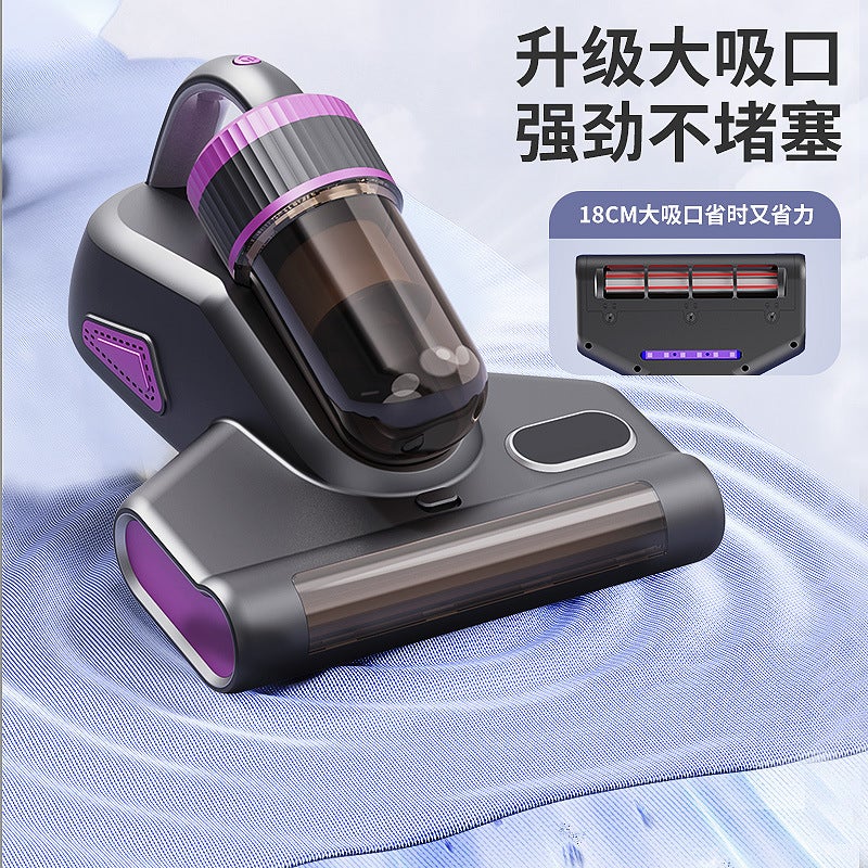 New Uv Household Wireless Acarite Removal Instrument Large Suction Spatting Roller Brush Vacuum Cleaner Sterilization And Mite Removal Artifact - Image 5